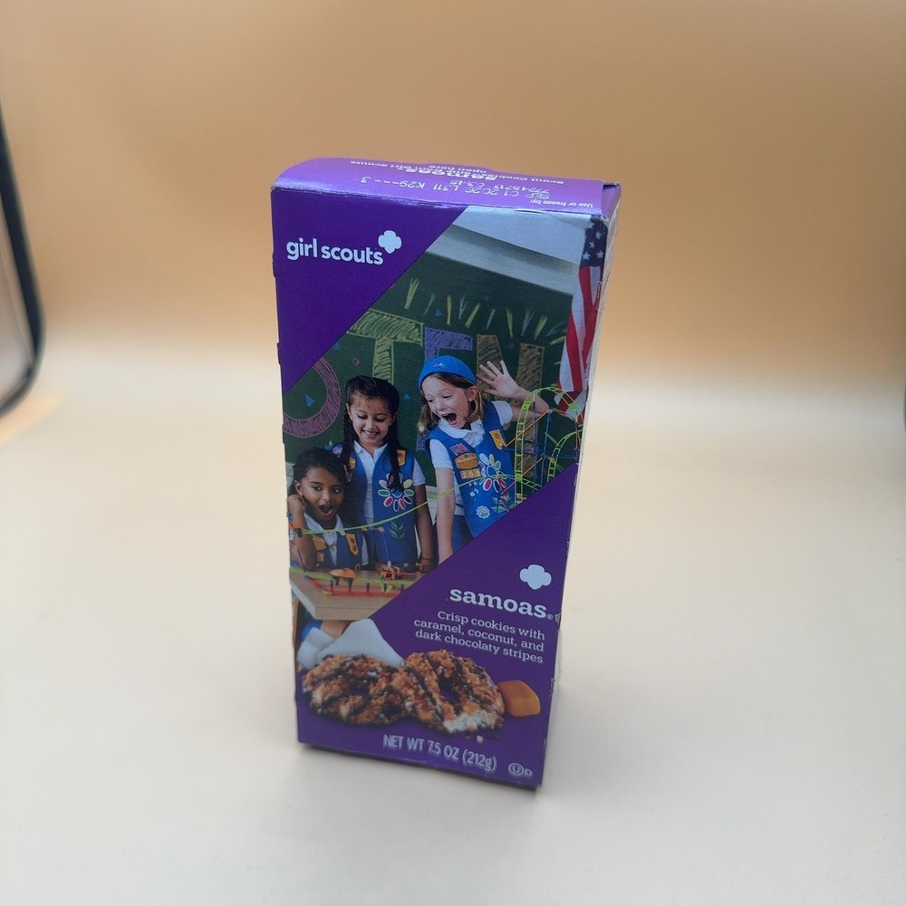 Girl Scouts Samoas Cookies Caramel Coconut Dark Chocolate 7.5 oz Box